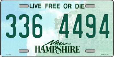 NH license plate 3364494
