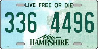 NH license plate 3364496
