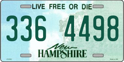 NH license plate 3364498