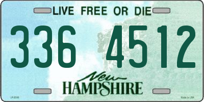 NH license plate 3364512