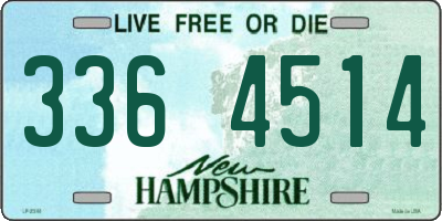 NH license plate 3364514
