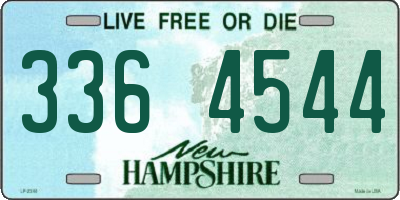 NH license plate 3364544