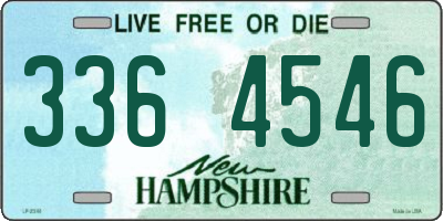NH license plate 3364546