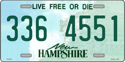 NH license plate 3364551