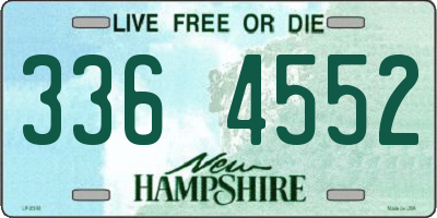 NH license plate 3364552