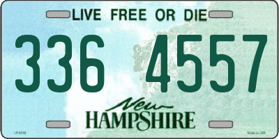 NH license plate 3364557
