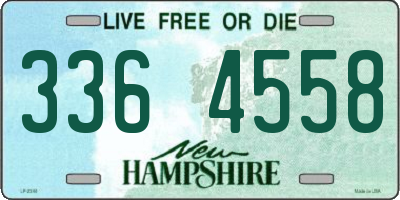 NH license plate 3364558
