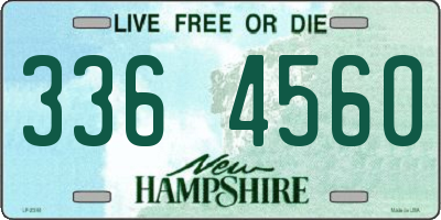 NH license plate 3364560