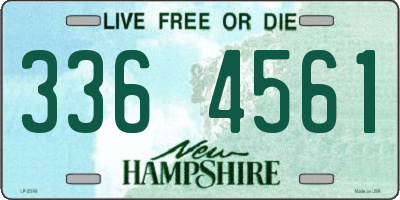 NH license plate 3364561