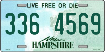 NH license plate 3364569