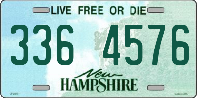 NH license plate 3364576