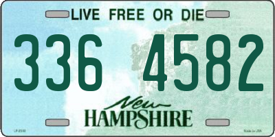 NH license plate 3364582