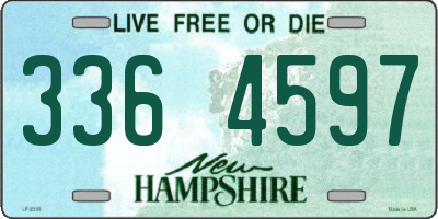 NH license plate 3364597