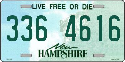 NH license plate 3364616