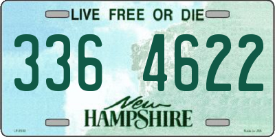 NH license plate 3364622