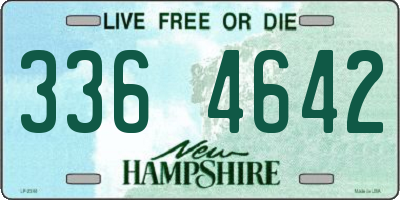 NH license plate 3364642