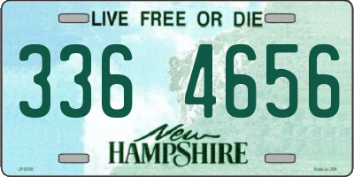 NH license plate 3364656