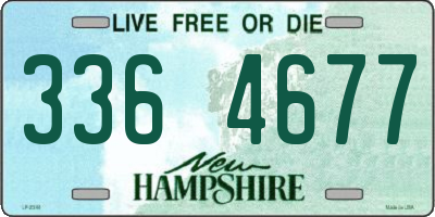 NH license plate 3364677
