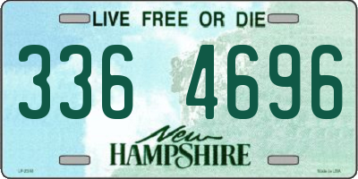 NH license plate 3364696