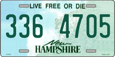 NH license plate 3364705