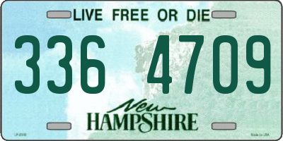 NH license plate 3364709