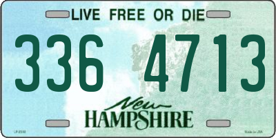 NH license plate 3364713