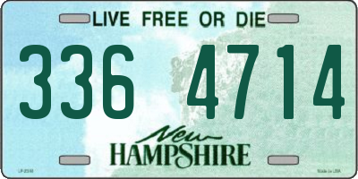 NH license plate 3364714