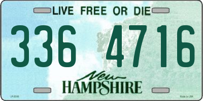 NH license plate 3364716