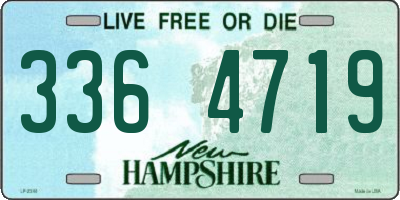NH license plate 3364719