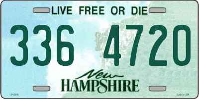 NH license plate 3364720