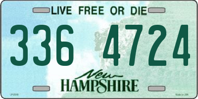 NH license plate 3364724