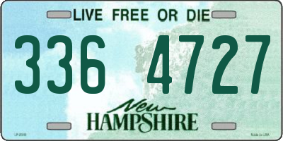 NH license plate 3364727
