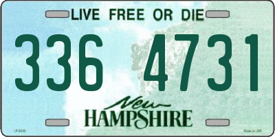 NH license plate 3364731