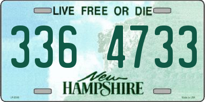 NH license plate 3364733