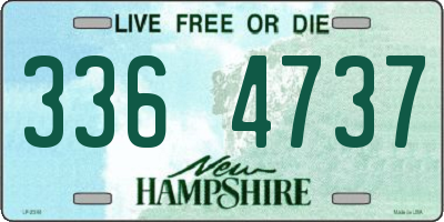 NH license plate 3364737