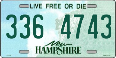 NH license plate 3364743