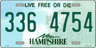 NH license plate 3364754