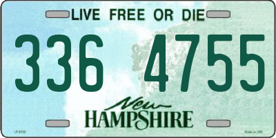 NH license plate 3364755
