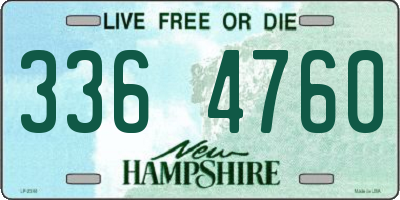 NH license plate 3364760