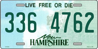 NH license plate 3364762