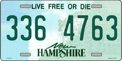 NH license plate 3364763