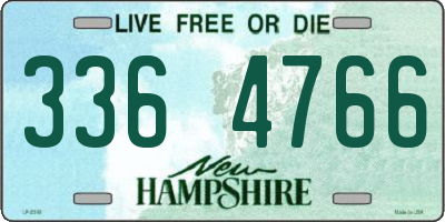 NH license plate 3364766