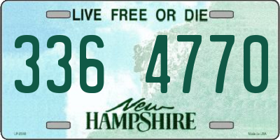 NH license plate 3364770