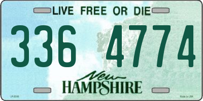 NH license plate 3364774