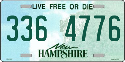 NH license plate 3364776