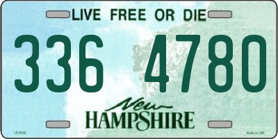 NH license plate 3364780