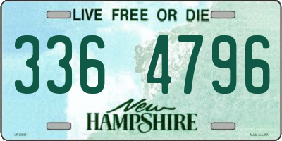 NH license plate 3364796
