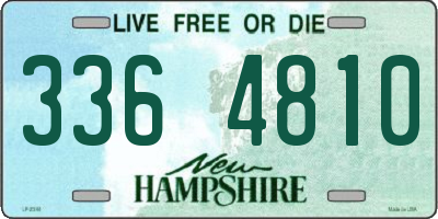 NH license plate 3364810