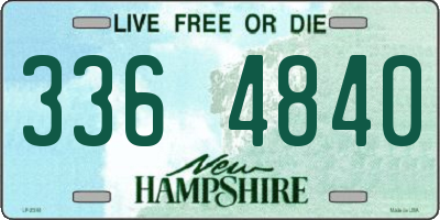NH license plate 3364840