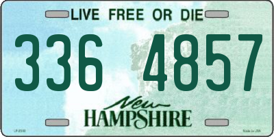 NH license plate 3364857